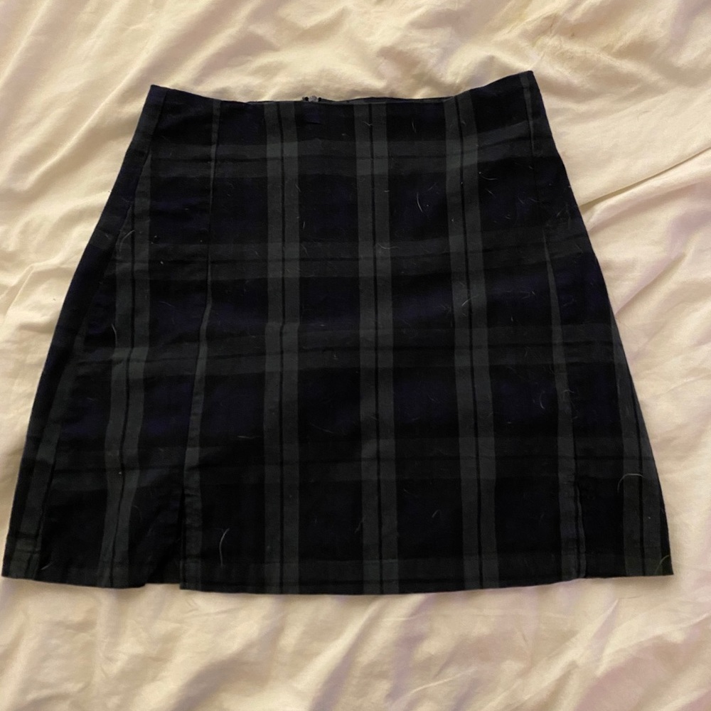 BRANDY PLAID SKIRT